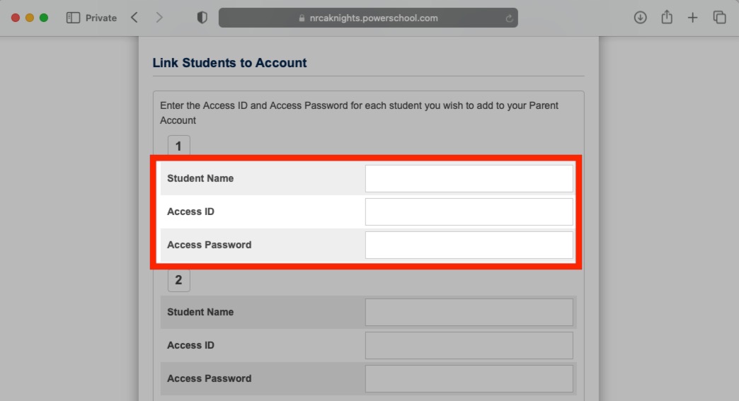 How do I create my parent PowerSchool account? NRCA Technology Help Center