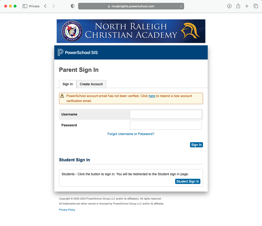 How do I create my parent PowerSchool account? NRCA Technology Help